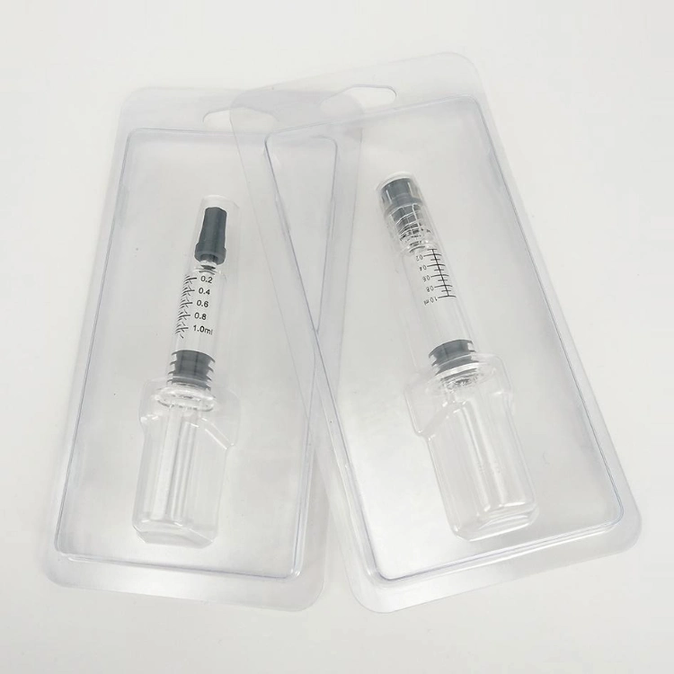 1ml 1.5ml 2.25ml 3ml 5ml 10ml Pre-Filled Oil Disposable or Reuse Cosmetic Beauty Prefillable Glass Syringe with Luer Lock for Oil